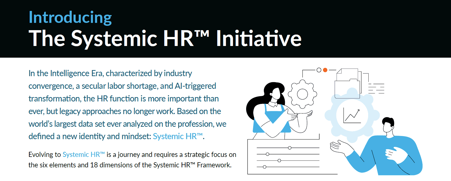Systemic HR Initiative one pager with monthly activations 