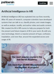 AI in HR Course by The Josh Bersin Academy