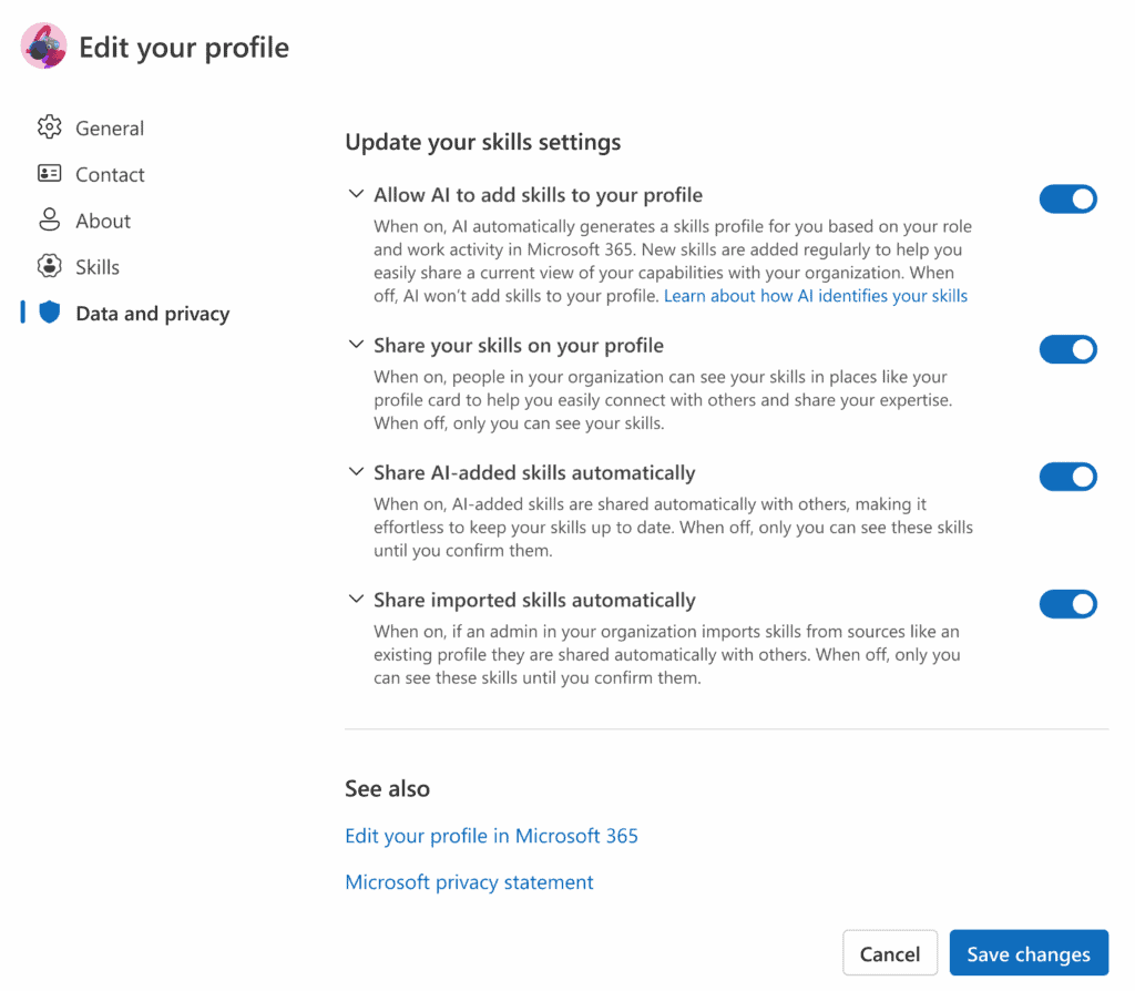 Microsoft People Skills Profile