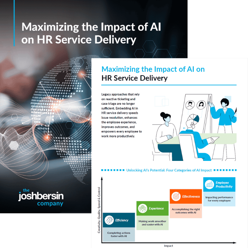 Maximizing the Impact of AI on HR Service Delivery 